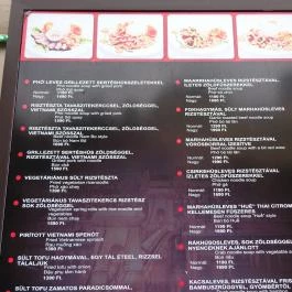 Taumi Pho Budapest - Étlap/itallap
