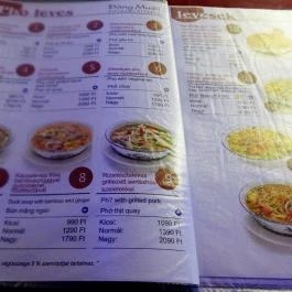 Taumi Pho Budapest - Étlap/itallap