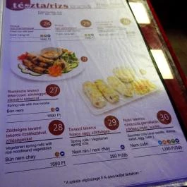 Taumi Pho Budapest - Étlap/itallap