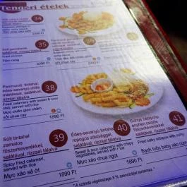 Taumi Pho Budapest - Étlap/itallap