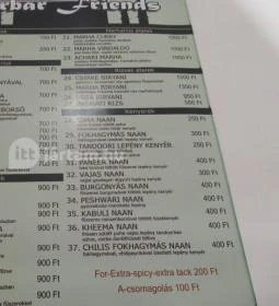 Darbar Friends Pakisztáni & Indiai Étterem