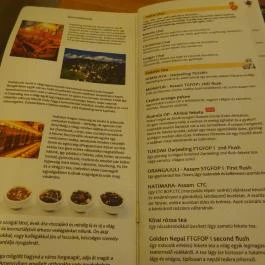 Darjeeling Indiai Teaház & Kávézó Budapest - Étlap/itallap