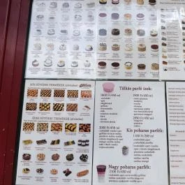 Daubner Cukrászda Budapest - Étlap/itallap