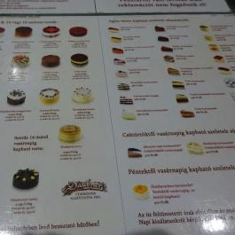 Daubner Cukrászda Budapest - Étlap/itallap