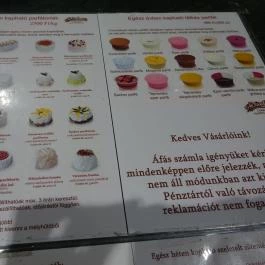 Daubner Cukrászda Budapest - Étlap/itallap