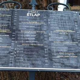 Dawat Indiai Étterem , Vác - Étlap/itallap