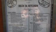 Deák St. Kitchen Budapest - Étlap/itallap