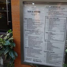 Deák St. Kitchen, Budapest - Étlap/itallap