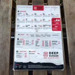 Deep Burger Jászai Budapest - Étlap/itallap