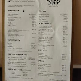 Dehogynem Kávéműhely Budapest - Étlap/itallap