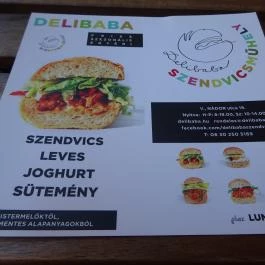 Delibaba Szendvicsműhely Budapest - Étlap/itallap
