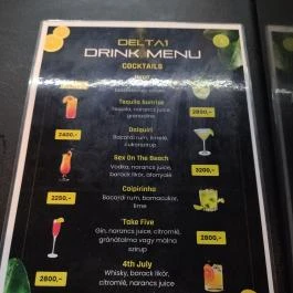 Delta 1 Esports Café Budapest - Étlap/itallap