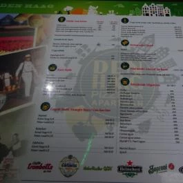 Den Haag Pizzéria, Budapest - Étlap/itallap