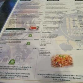 Den Haag Pizzéria, Budapest - Étlap/itallap