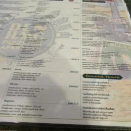 Den Haag Pizzéria, Budapest - Étlap/itallap