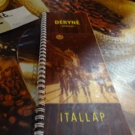 Déryné presszó, Miskolc - Étlap/itallap