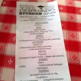 Desperado Söröző & Étterem, Kiskunfélegyháza - Étlap/itallap