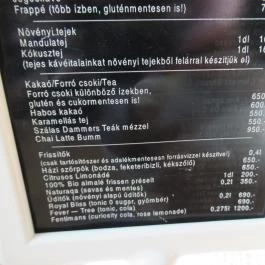 Desszertem Miskolc - Étlap/itallap