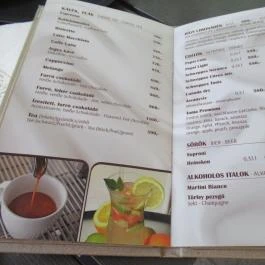 Dinasztia Cukrászda, Siófok - Étlap/itallap