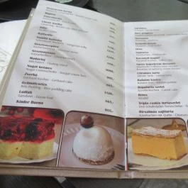 Dinasztia Cukrászda, Siófok - Étlap/itallap