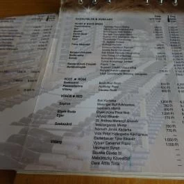 Divin Porcello - A Sonka Bár Budapest - Étlap/itallap