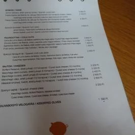 Divin Porcello - A Sonka Bár Budapest - Étlap/itallap