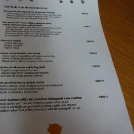 Divin Porcello - A Sonka Bár Budapest - Étlap/itallap