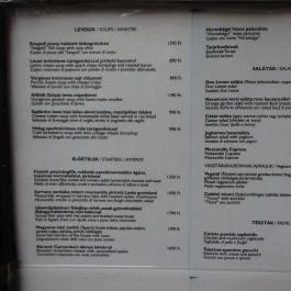 Don Leone Étterem, Budapest - Étlap/itallap