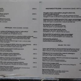 Don Leone Étterem, Budapest - Étlap/itallap