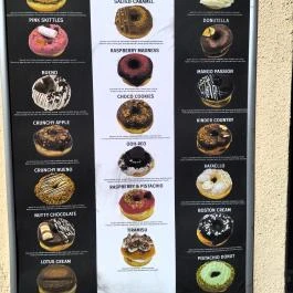 Donuterie Budapest - Étlap/itallap