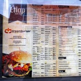 Dreamburger Székesfehérvár - Étlap/itallap