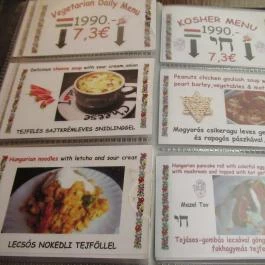 Drum Cafe Langosh & Gulash Bar Budapest - Étlap/itallap