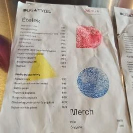 Dugattyús Budapest - Étlap/itallap