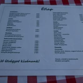 Duna Kincse Fancsek Vendéglő Szigetszentmiklós - Étlap/itallap