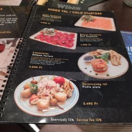 Eat'n'Sip Étterem, Budapest - Étlap/itallap