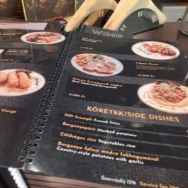 Eat'n'Sip Étterem, Budapest - Étlap/itallap