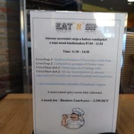 Eat'n'Sip Étterem, Budapest - Étlap/itallap