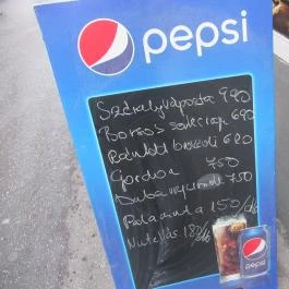 Ebéd-Lelő Ételbár - Király utca Budapest - Étlap/itallap