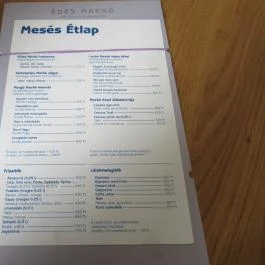 Édes Mackó Kürtőskalács-Cukrászda Budapest - Étlap/itallap