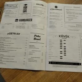 El Gusto, Sopron - Étlap/itallap