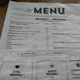 El Gusto, Sopron - Étlap/itallap