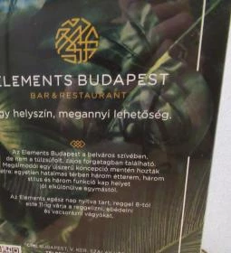 Elements Budapest Bar & Restaurant