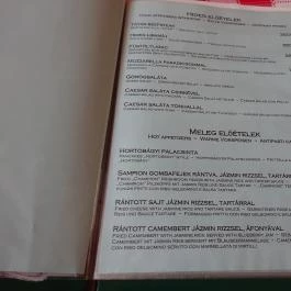 Elisabeth Étterem Szentendre - Étlap/itallap