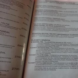 Elisabeth Étterem Szentendre - Étlap/itallap