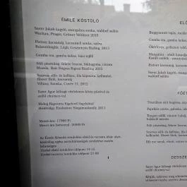 Émile Étterem Budapest - Étlap/itallap