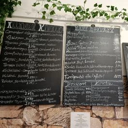 Emily & Mazsola Étterem Budapest - Étlap/itallap