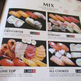 Ennmann Japán Étterem Budapest - Étlap/itallap