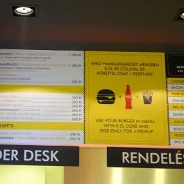 Epic Burger & Bar - Corvin sétány Budapest - Étlap/itallap