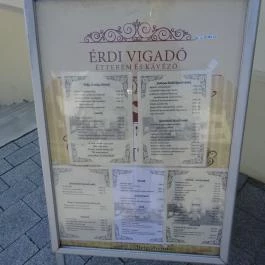 Érdi Vigadó Étterem & Kávézó, Érd - Étlap/itallap