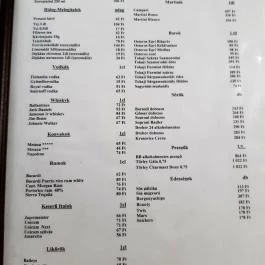 Erdőfénye Kastély Szálló, Erdőbénye - Vendéglátás